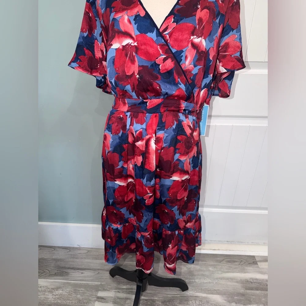 Draper James Floral Flutter sleeve mini dress size XL NWT
